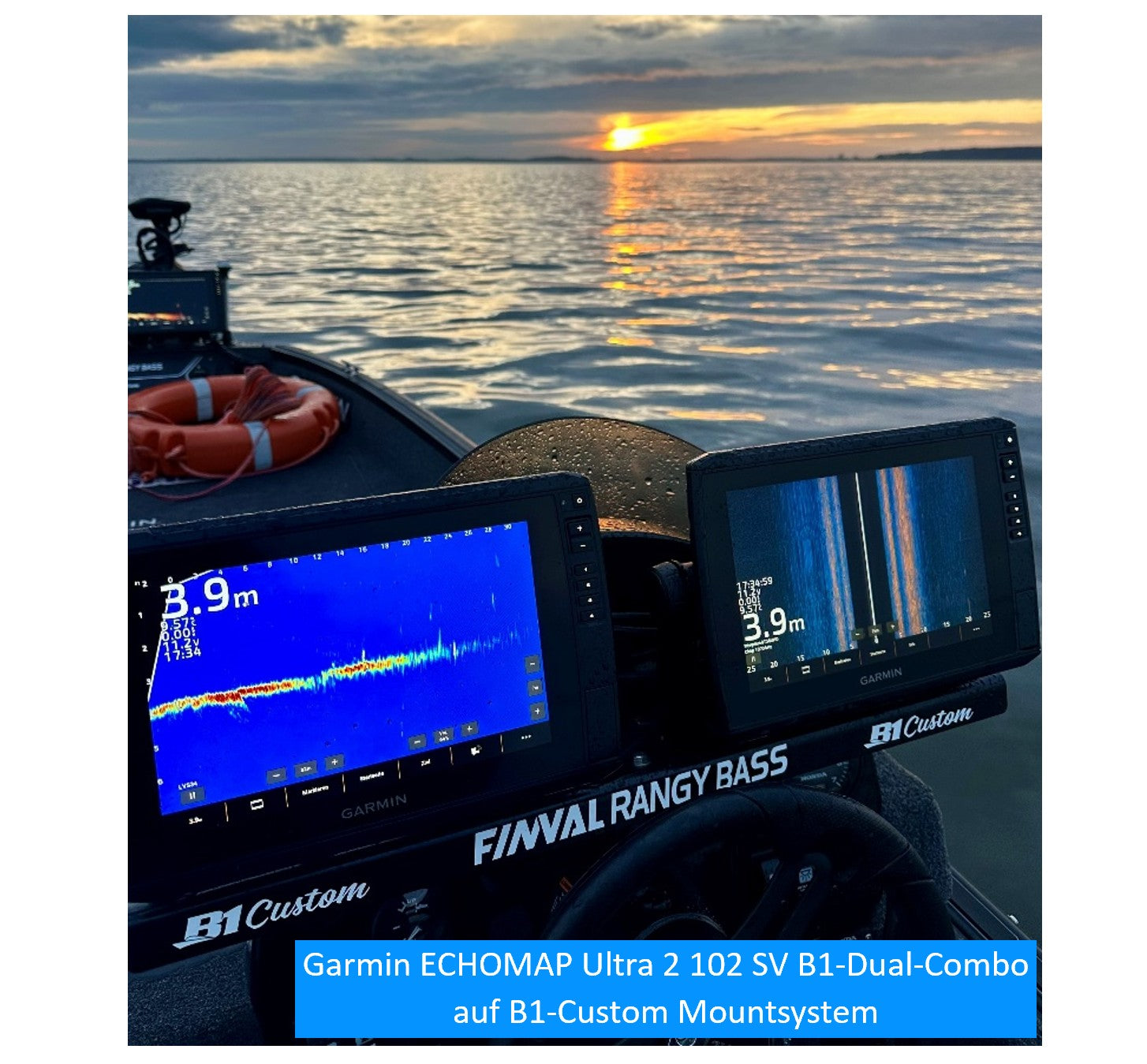 GARMIN ECHOMAP™ Ultra 2 102sv Kartenplotter mit GT56UHD-TM Geber