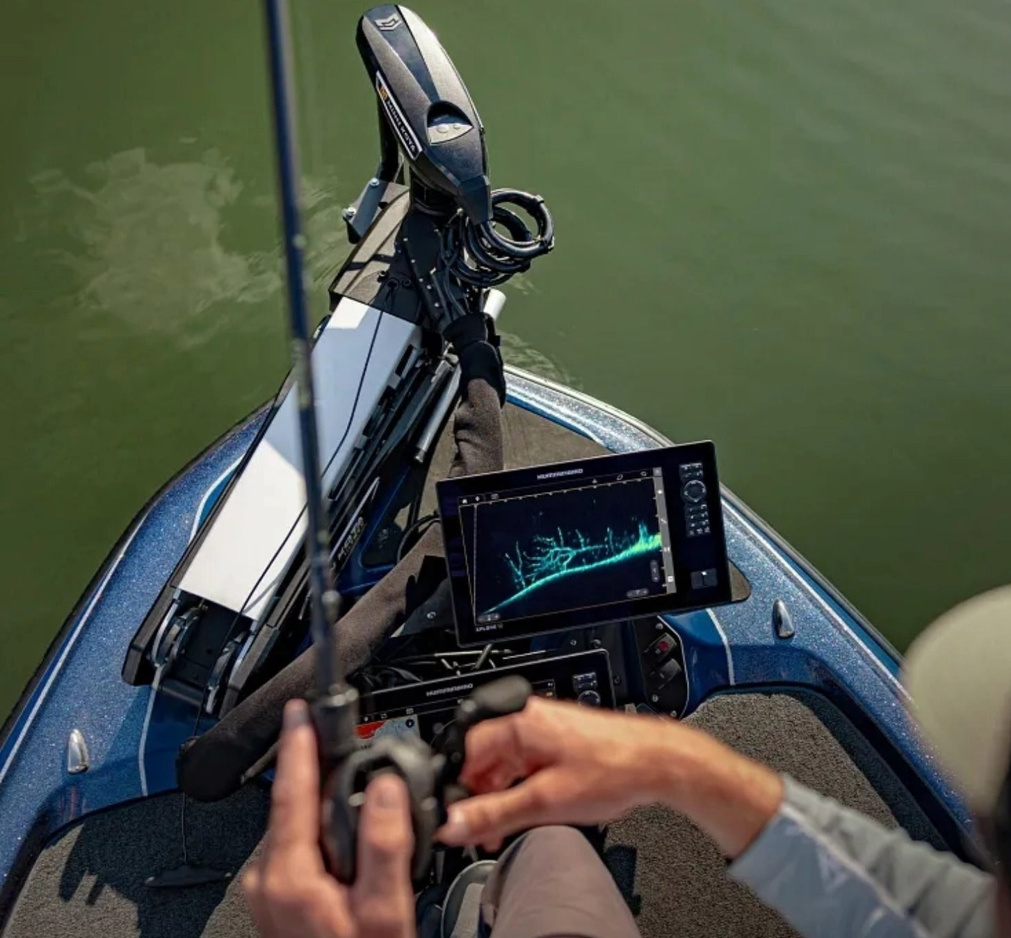 HUMMINBIRD MEGA LIVE 2 Geber mit Klemmhalterung