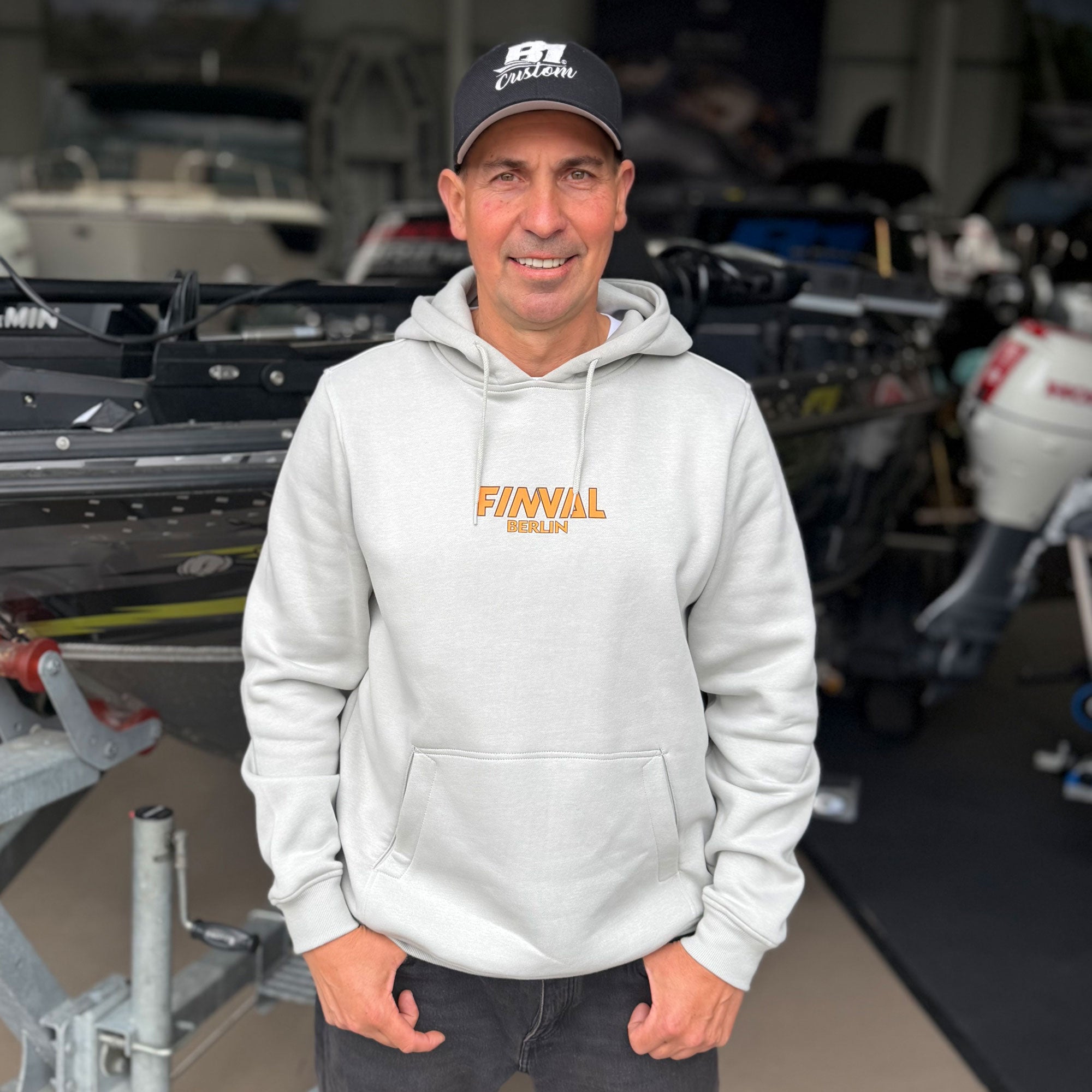 Finval Sportangler Hoodie Lightgrey